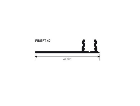 PINBFT 40 Основа для Т-профиля PROINSERT SYSTEM H= 9-12 мм,алюминий натуральный, длина 2700 мм